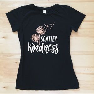 Black Fitted Graphic Tee